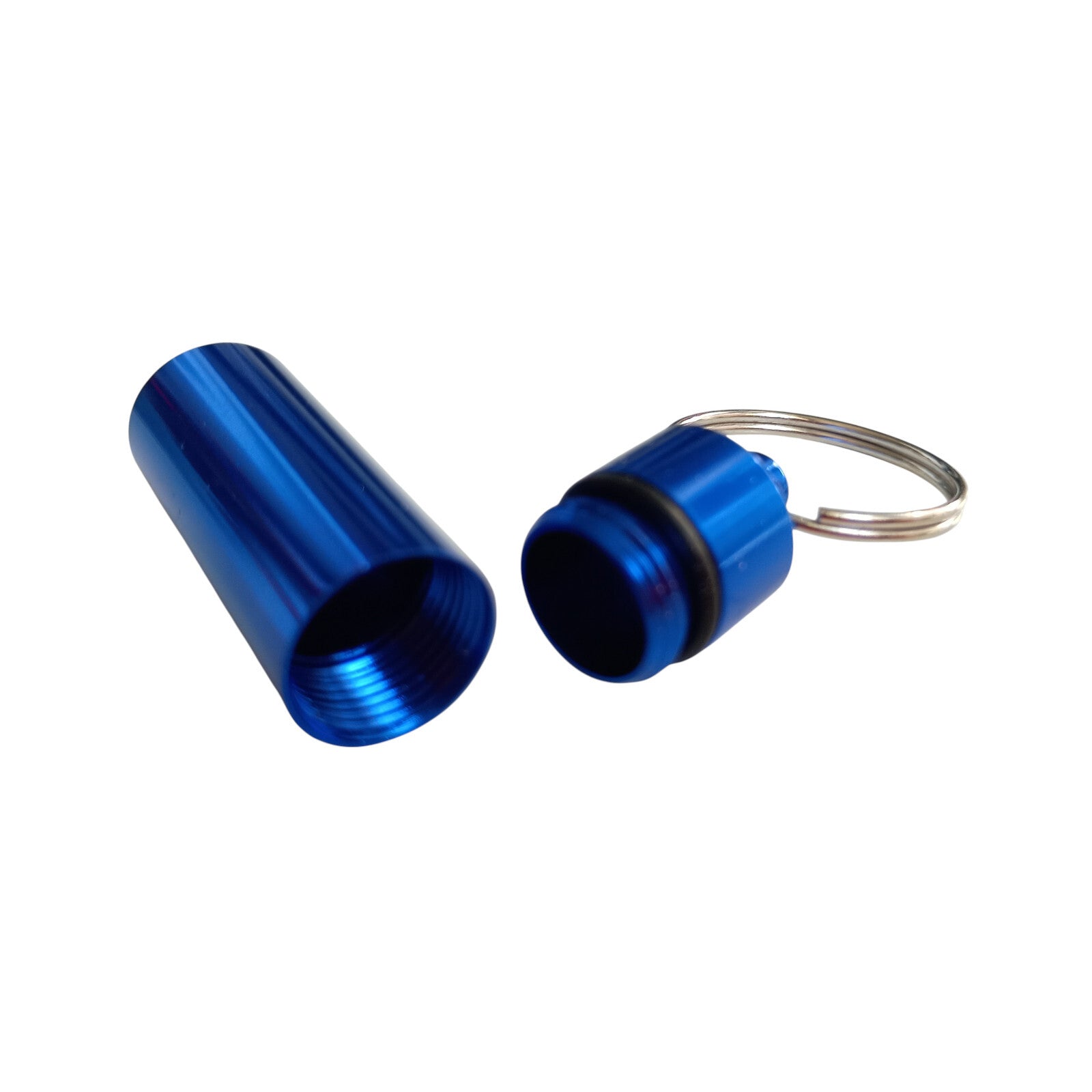 Keychain Pill Holder Organizer Portable Keyring Container Case Pocket Box Tablet