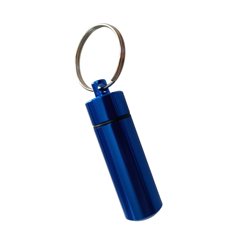 Keychain Pill Holder Organizer Portable Keyring Container Case Pocket Box Tablet