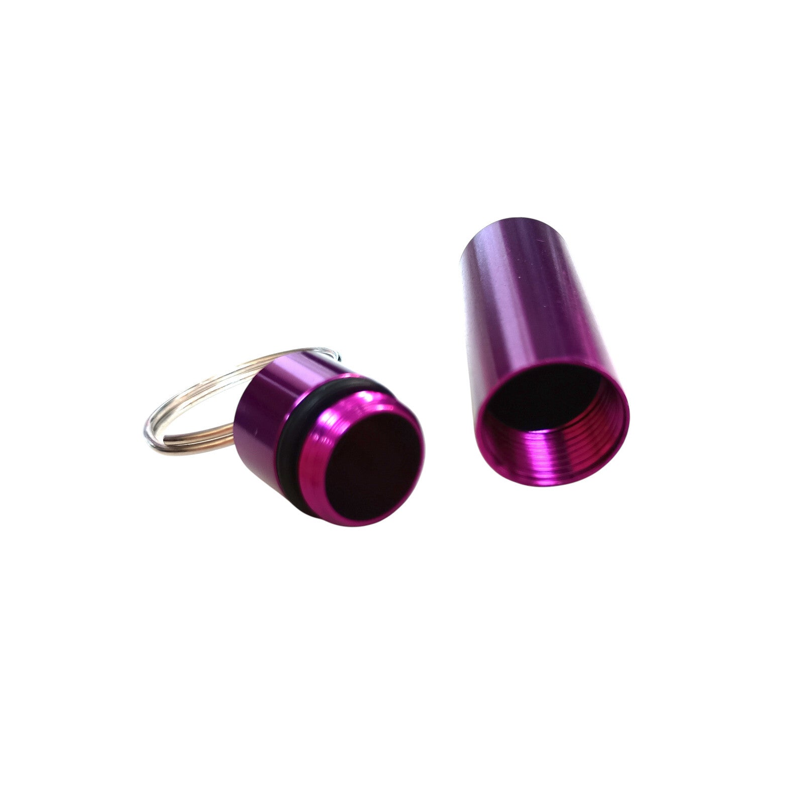 Keychain Pill Holder Organizer Portable Keyring Container Case Pocket Box Tablet