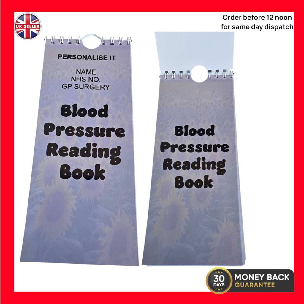 Personalised Blood Pressure  HypotensionHypertension Log Book