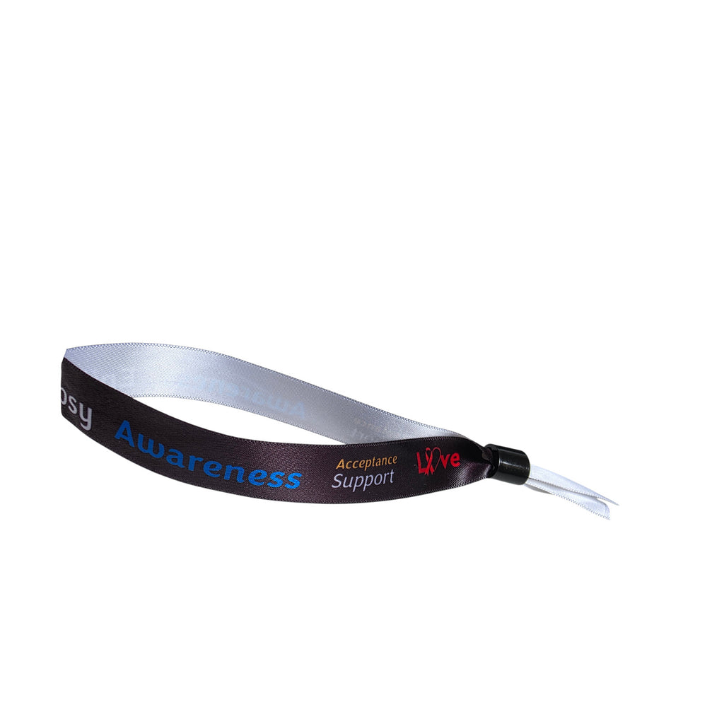 Epilepsy Fabric Bracelet Adjustable Wristband Health Support Band