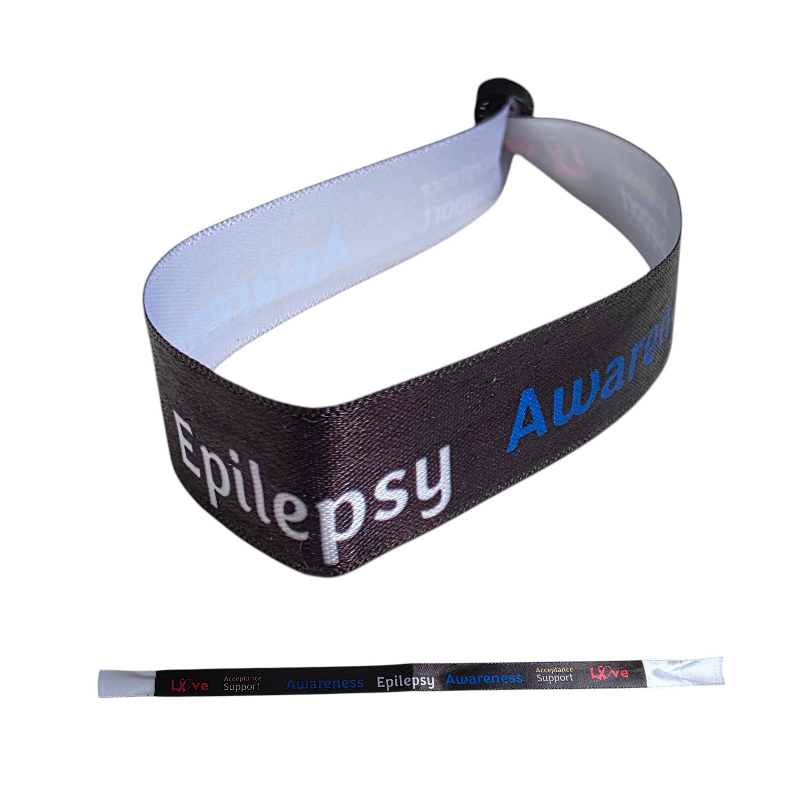 Epilepsy Fabric Bracelet Adjustable Wristband Health Support Band