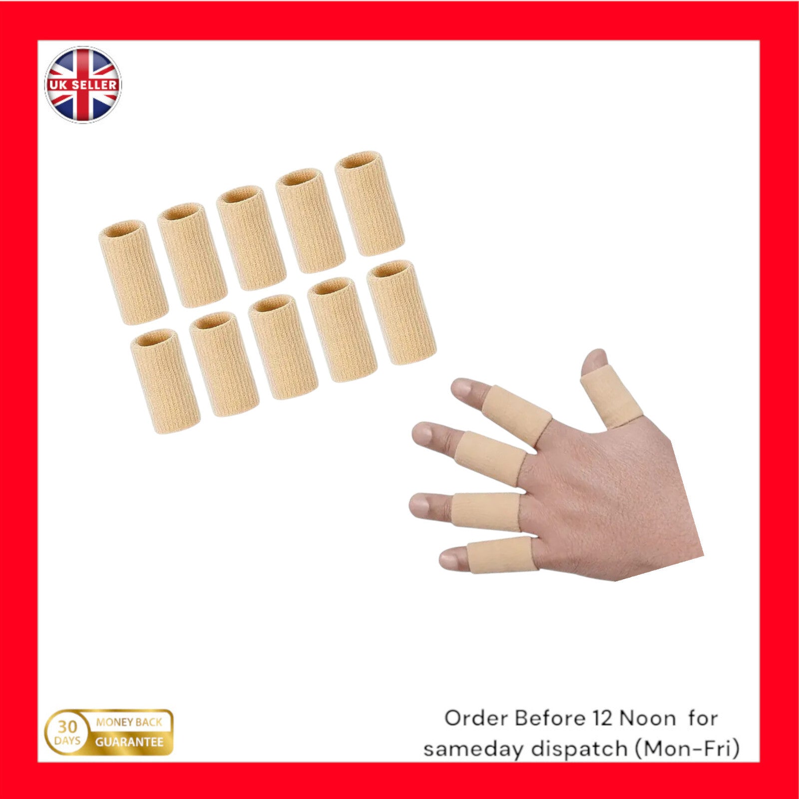 5 Finger Arthritis Sleeves, Elastic Thumb & Fingers, Support Protector.