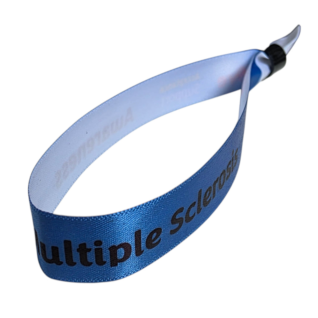 Multiple Sclerosis Fabric Bracelet Adjustable Wristband Health Support Band