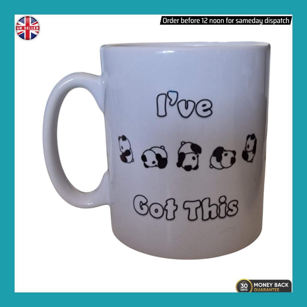 Funny Panda Mug  "I’ve Got This" Slogan Novelty Gift for Men & Women