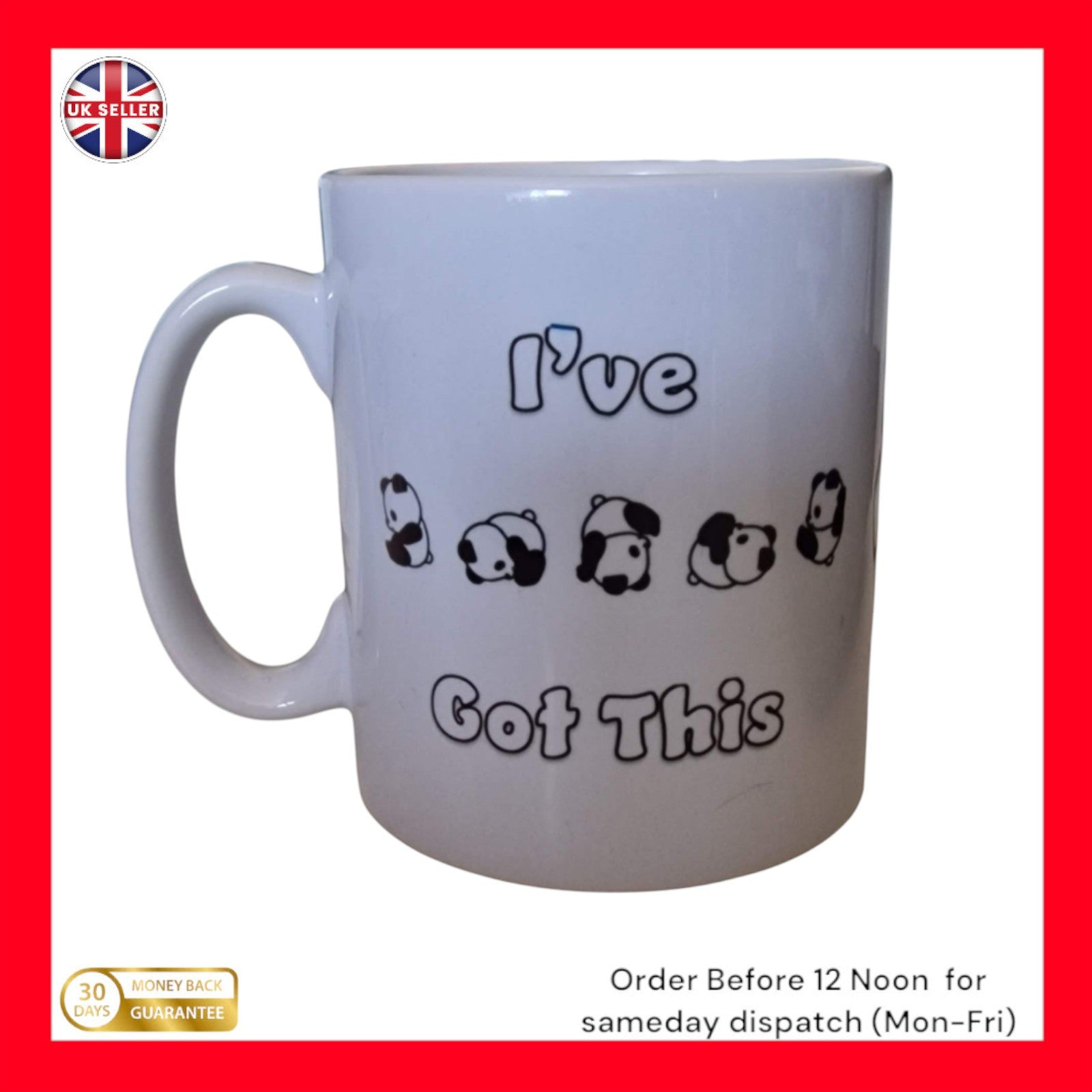 Funny Panda Mug  "I’ve Got This" Slogan Novelty Gift for Men & Women