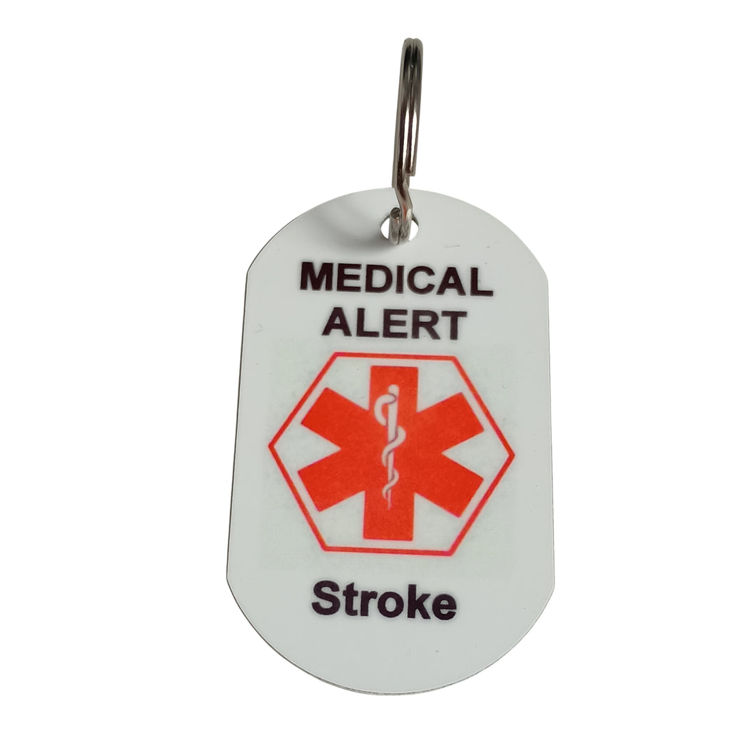 Medical Alert  Keyring for stroke