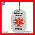 Medical Alert  Keyring for stroke