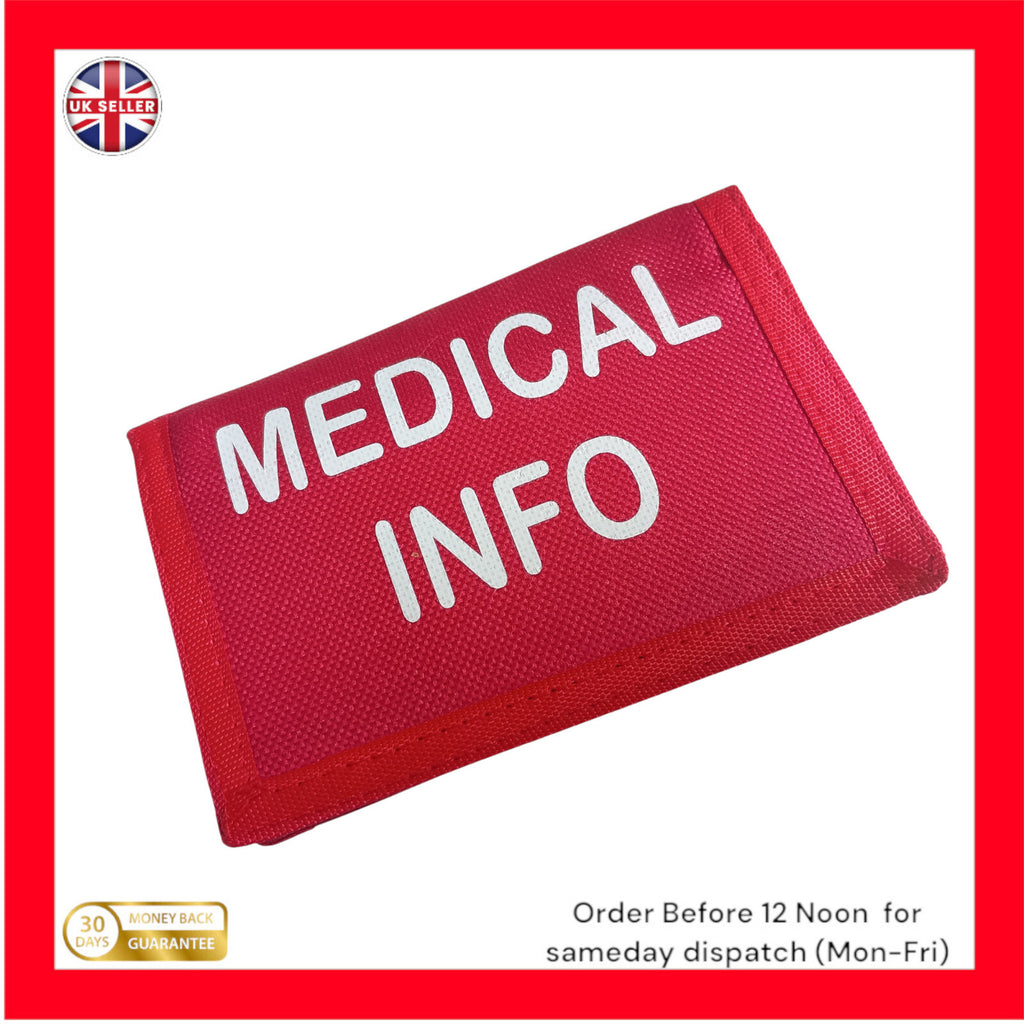 Medical Alert Information Trifold Wallet