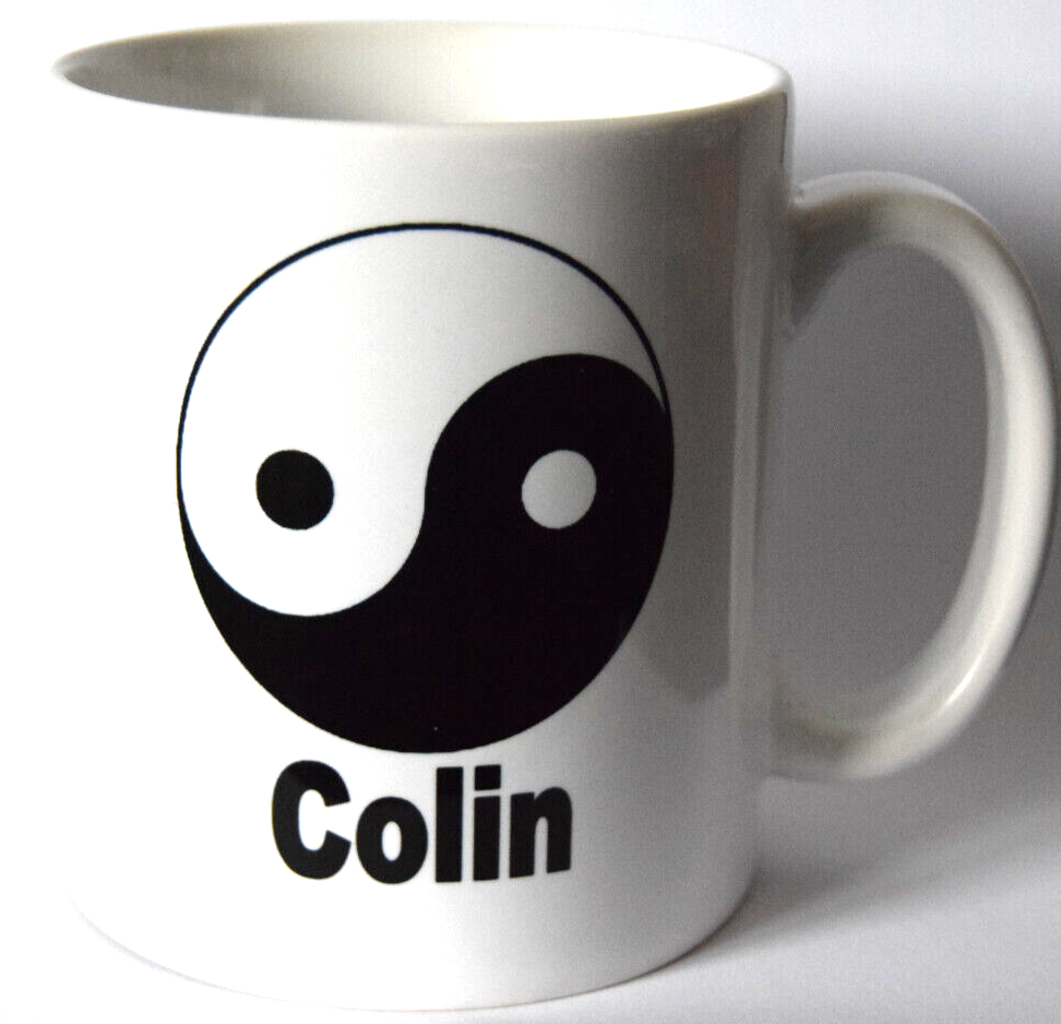 Yin Yang Mug 10oz Ceramic Cup – Black and White Symbol gift Custom