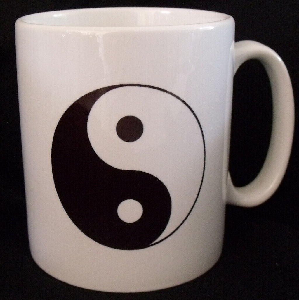 Yin Yang Mug 10oz Ceramic Cup – Black and White Symbol gift Custom